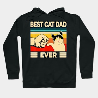 Best Cat Dad Ever Cat Dad Father Vintage Hoodie